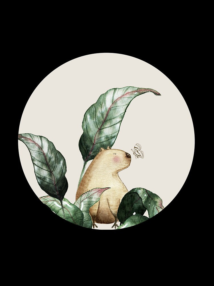 Positive Capybara by bigbearandbird