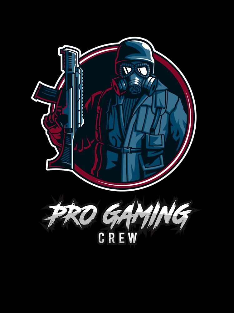 Pro Gaming Crew Gas Mask Gunner Streamer Gamer eSports by taaddison50