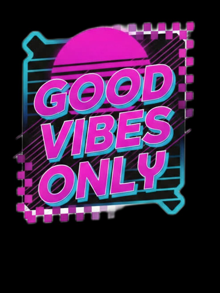 Good Vibes Only Typography Motivational Design by GhalaxiDesigns