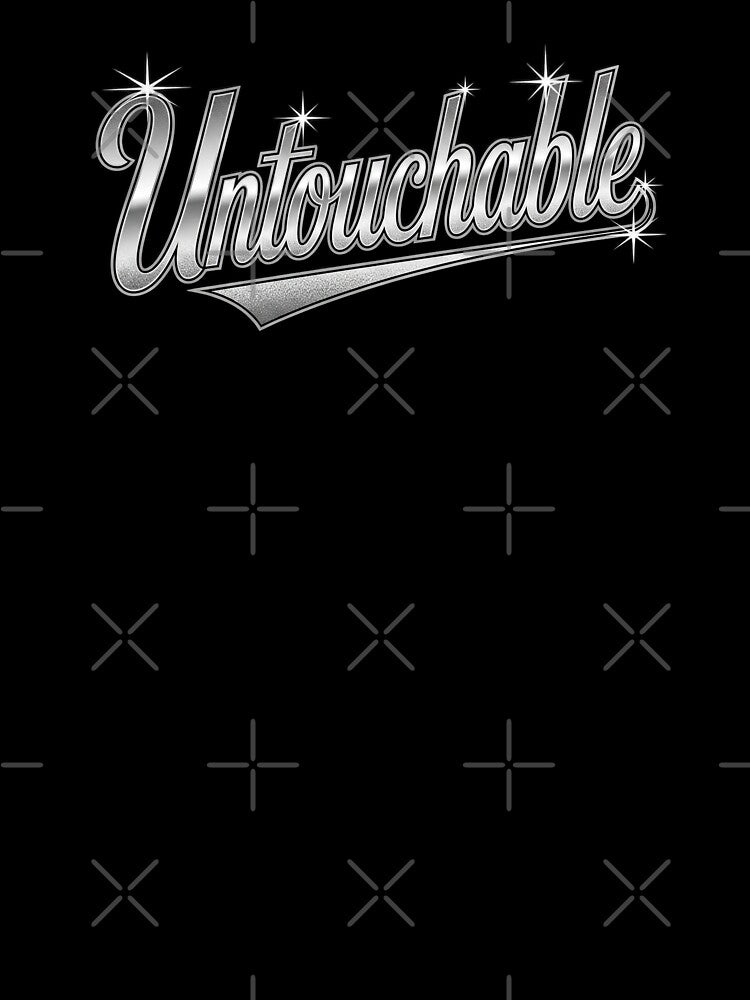 Untouchable Chrome Varsity Typography | ITZY Inspired Y2K Design by Meivelle