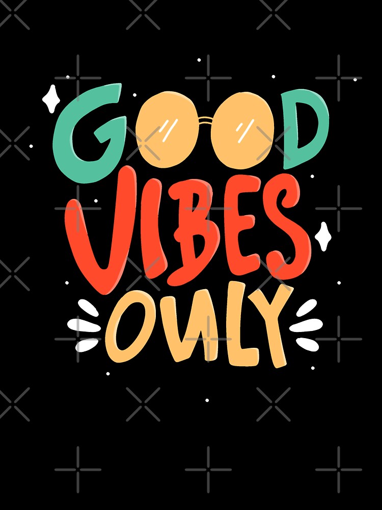Good Vibes Only Quote Typography Lettering Hand Drawn Lettering by Peekonet
