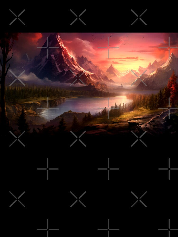 Fantasy Landscape - Ravens Flight Peak by Fantasy Masterpiece