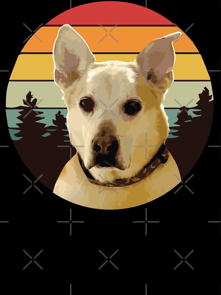 DOG FACE SHIBA mut DOG FOREST RETRO PINES SUNSET GIFT by cowtownCOWBOY