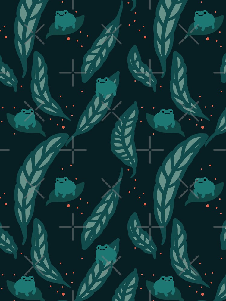 frog leaf green pattern by naanlin