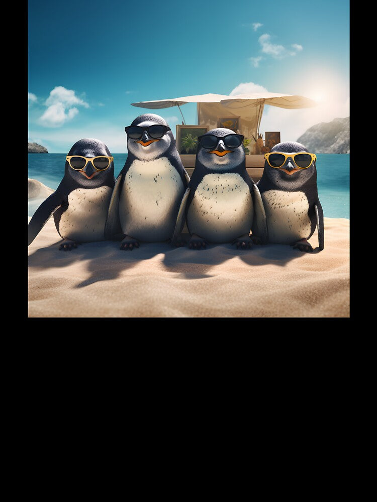 Penguin Summer Holiday by FarOutTees