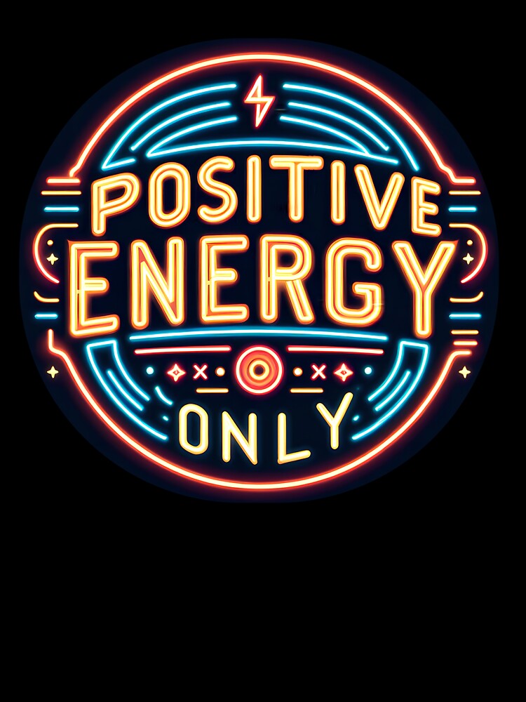 Positive energy only, typography by maxmaj