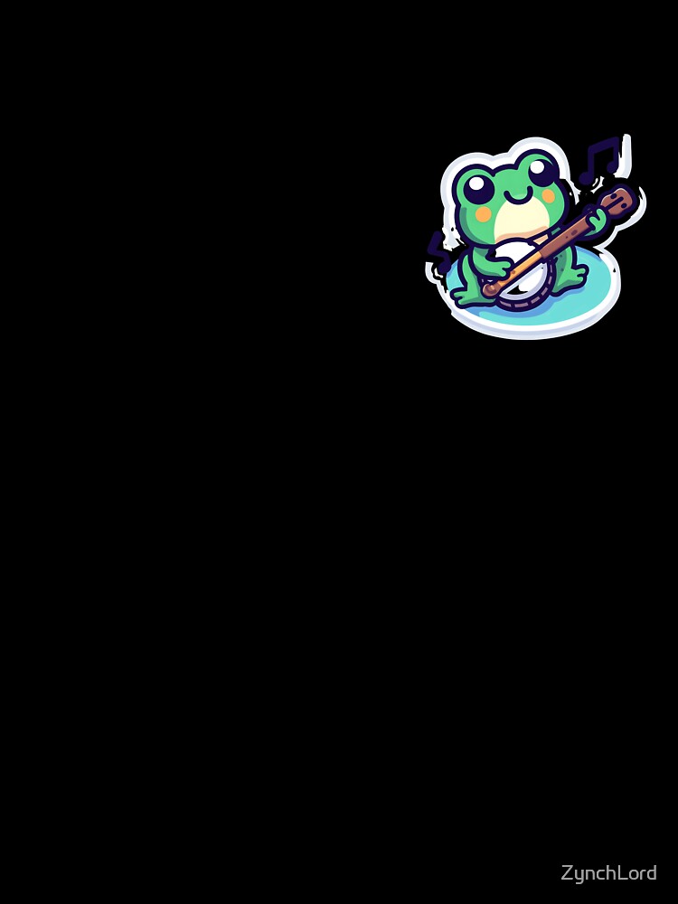 Banjo-Playing cute Frog in Cottagecore Aesthetic by ZynchLord