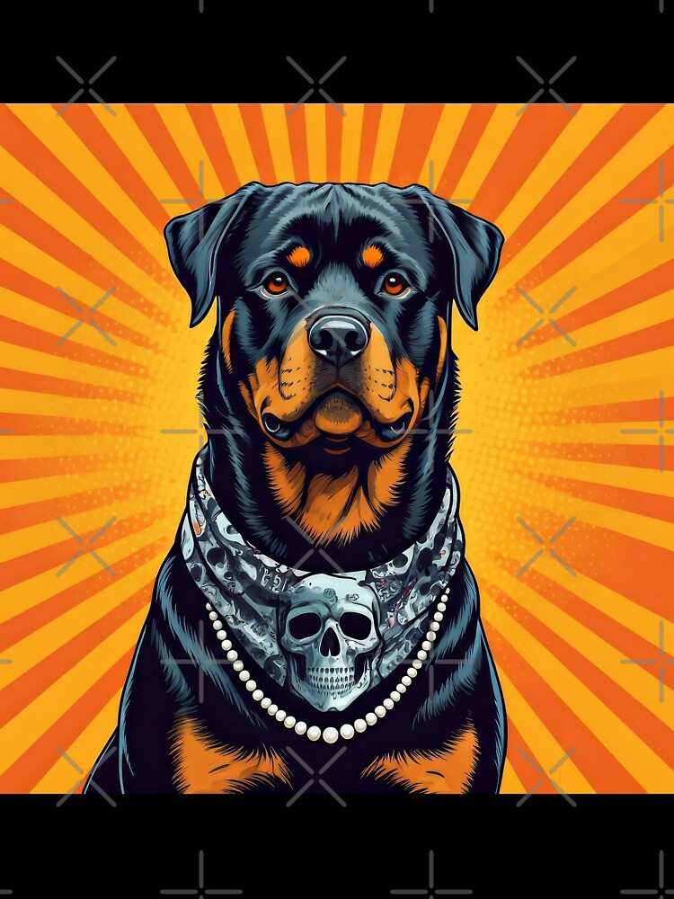 Pop Art Rottweiler by Nocturne  Paws