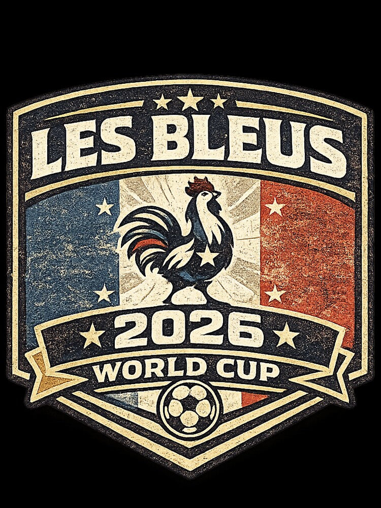 Les Bleus 2026 Vintage World Cup Football T-Shirt by ArthUpscale