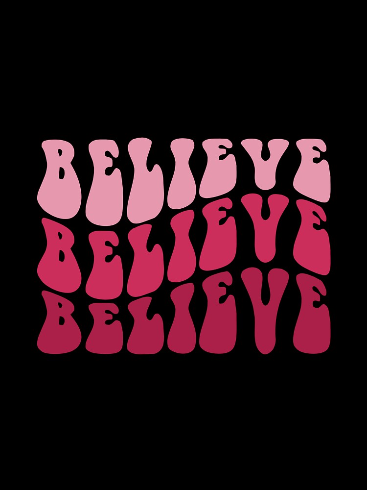 Believe Pink Faith by tealborealis