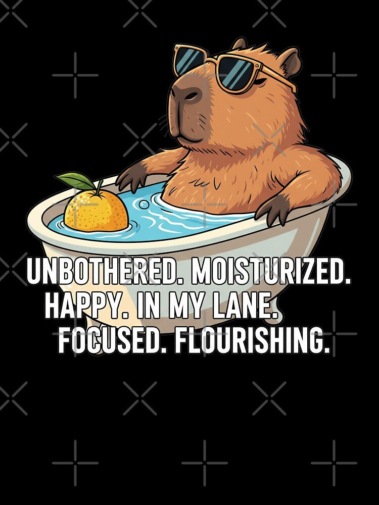 Funny meme - Unbothered, Moisturized Capybara - Zen Vibes by hamishby