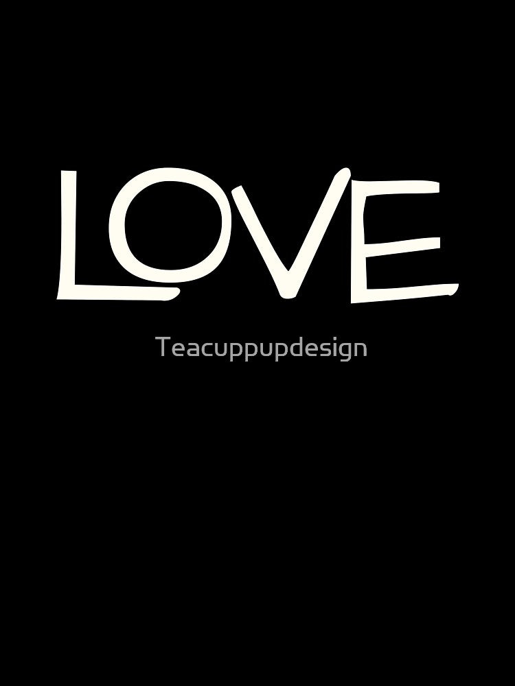 LOVE seaside Typography – Bold Hand‑Drawn Lettering Design by Teacuppupdesign