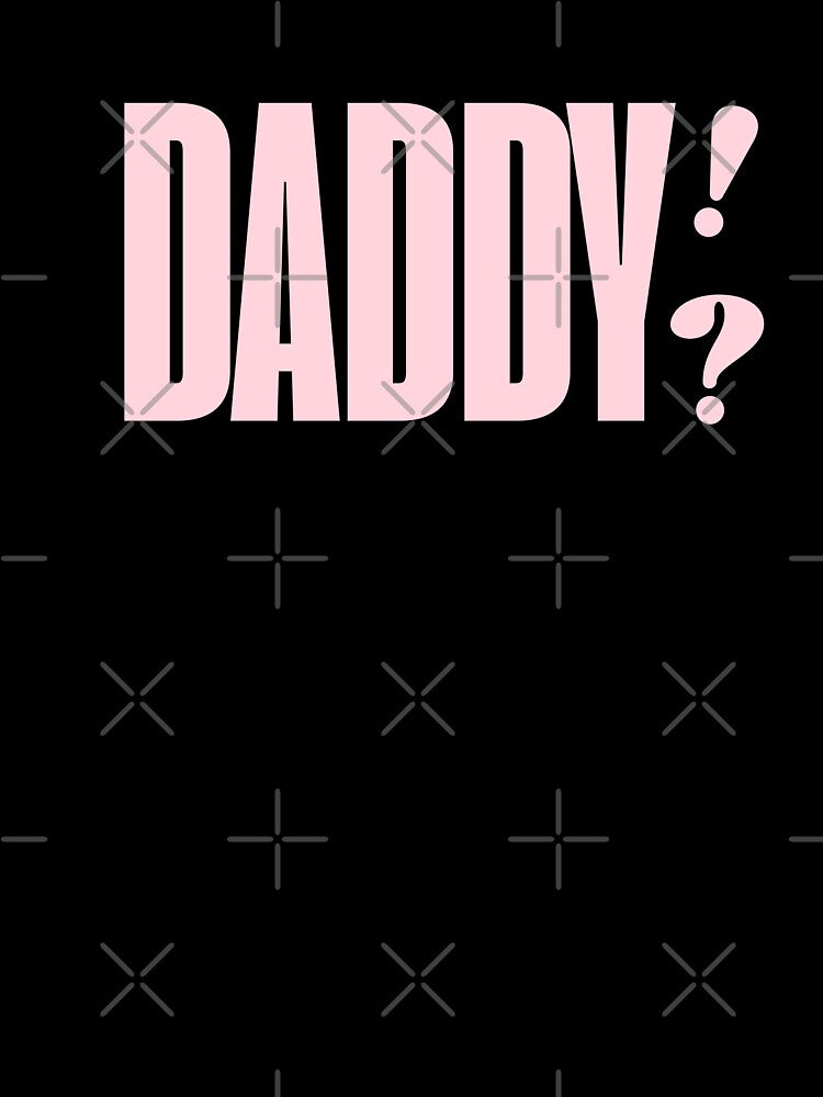 Daddy?! Aesthetic Pastel Pink Bold Lettering by eMKa82