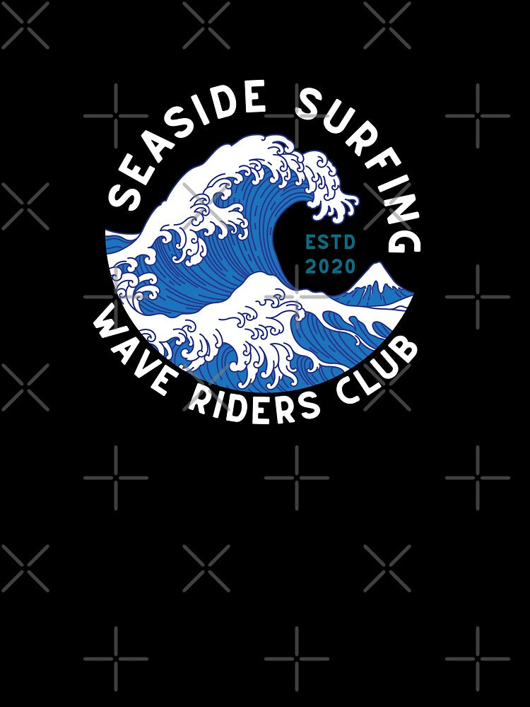 Vintage Art Seaside Surfing Wave Riders Club by FrescoNat