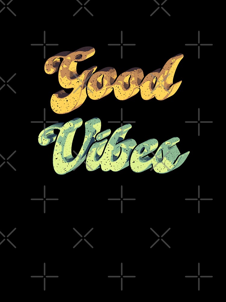 'Good Vibes' retro typography for positive energy by trepiu