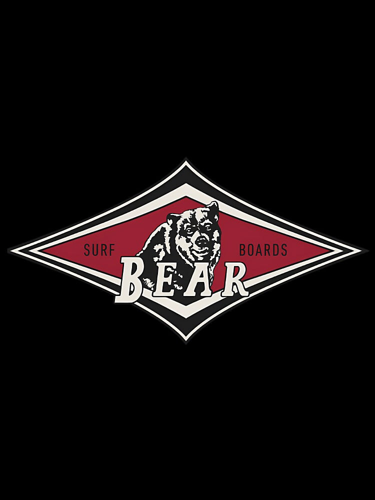 Vintage Surfing Bear Big Wednesday Cult Surfboard Surf Logo Diamond Retro by poukamkitamg