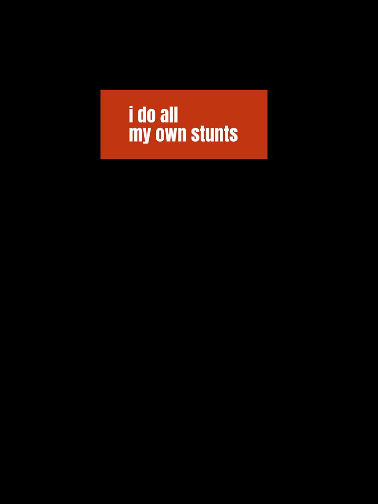 I do all my own stunts A Humorous Claim of Daring Feats by RF-73