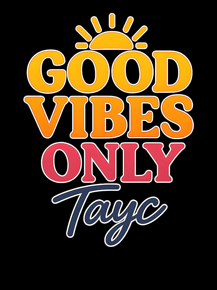 Good Vibes Only – Positive Summer Typography Design Tayc by EaglePresss
