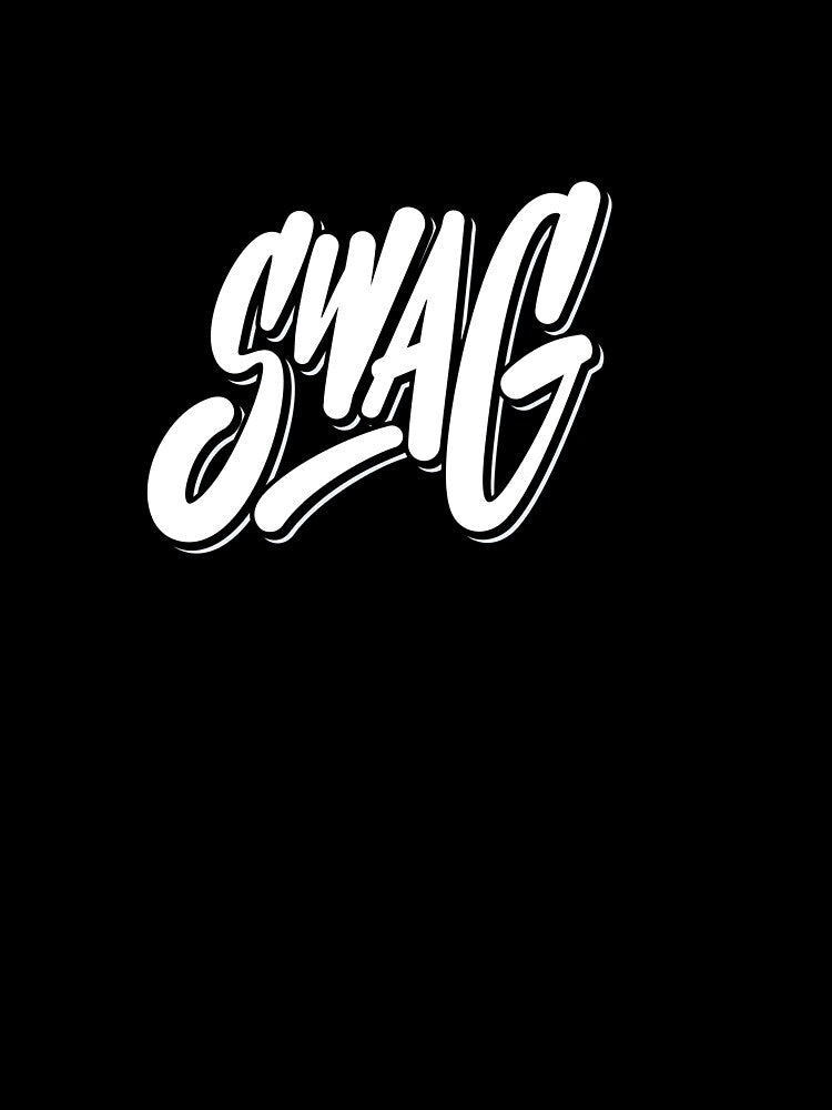 Swag Handwritten Typography Design – Bold Abstract Style Word Art by LeoraAtelier