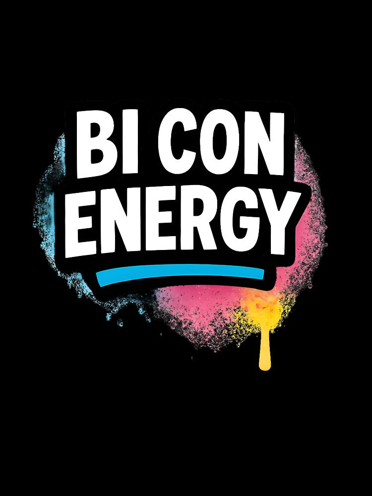 Bi Con Energy – Vibrant Pride Typography by Haus Of Sin