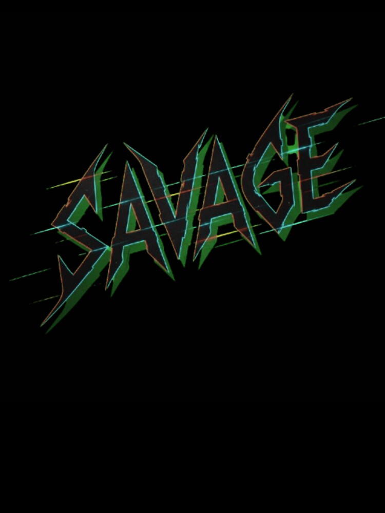 Savage - Sharp Edgy Bold Typography Statement Design by Dragon's Ascent