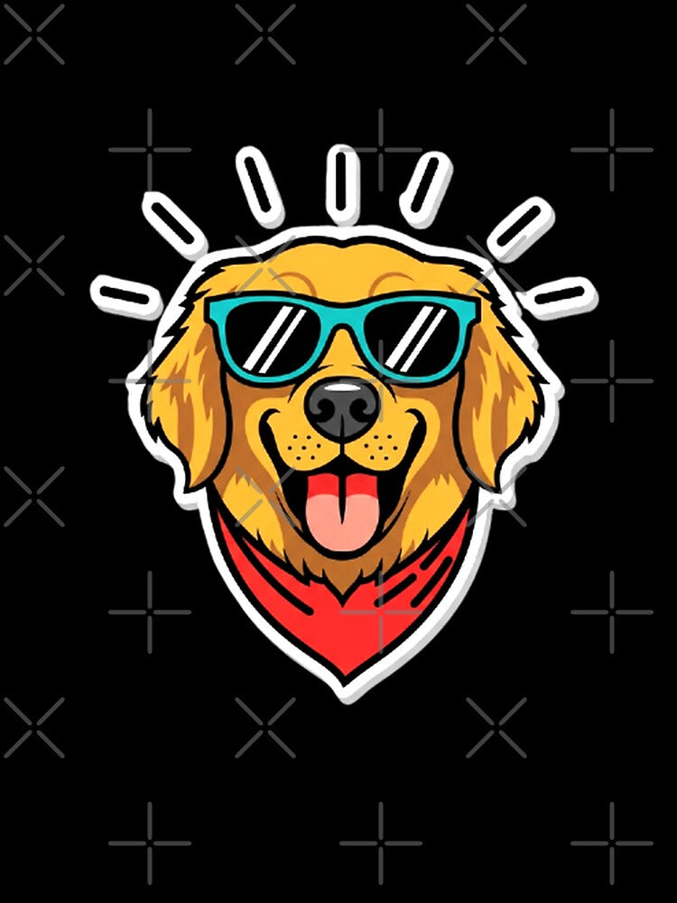 Golden Retriever Boyfriend Energy Retro Dog Graphic by Amazing Graphics