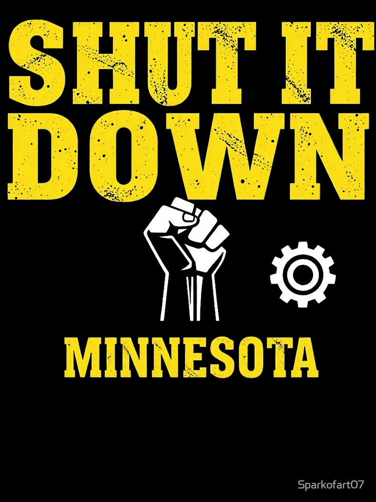 Shut It Down – Bold Typography Statement Art by Sparkofart07