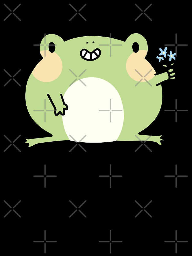 Frog with flowers by Nikamii