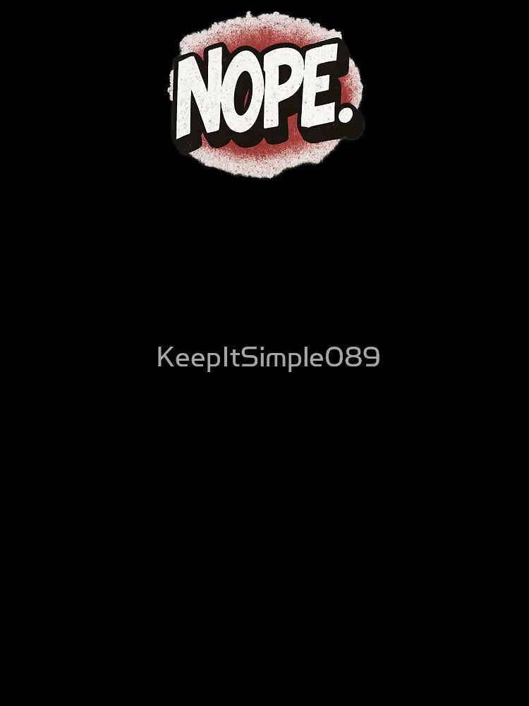 NOPE Graffiti Style Bold Statement Stickers by KeepItSimple089