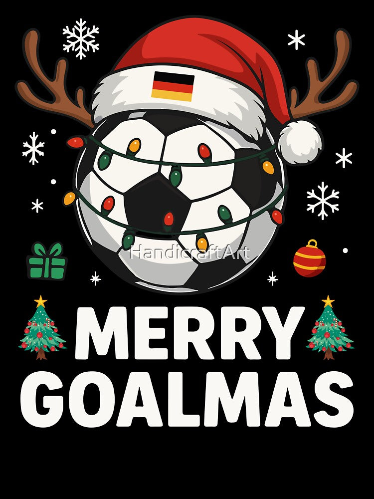 Merry Goalmas Germany - Funny Soccer Christmas by HandicraftArt