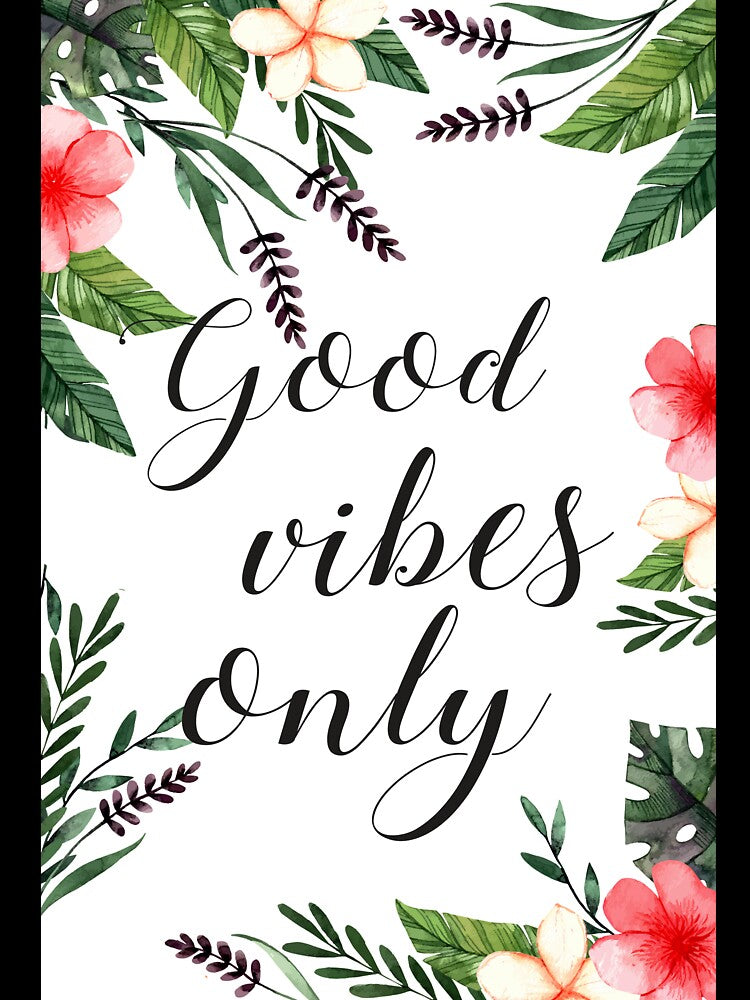 good vibes leaf pattern by artbundleindia