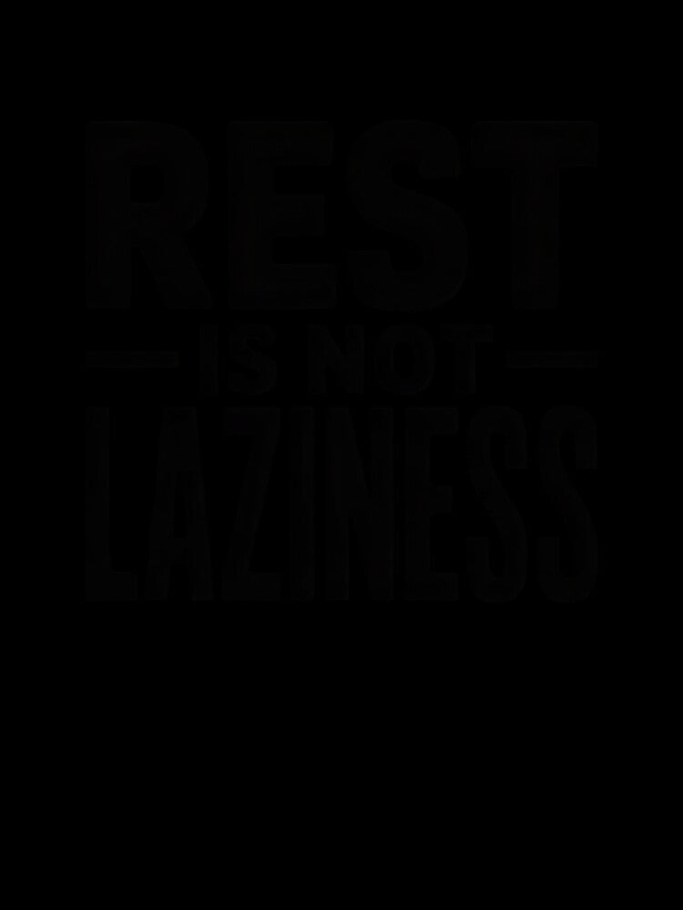 Rest Is Not Laziness – Burnout Recovery & Anti Hustle Culture Affirmation Sticker by AngloAffirms