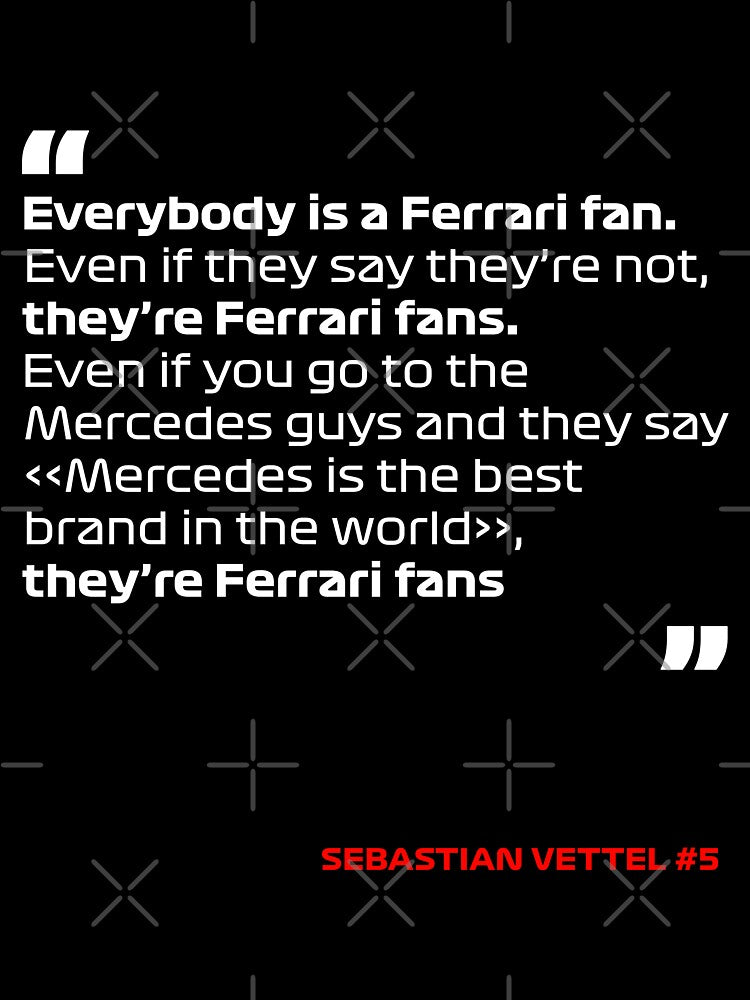 Everybody is a Ferrari fan #4 - Sebastian Vettel #5 by andreanastasio