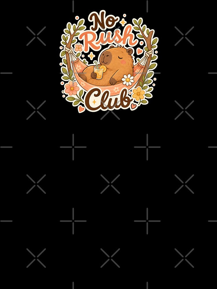 Cute Capybara No Rush Club Relaxing Hammock by Cascio311
