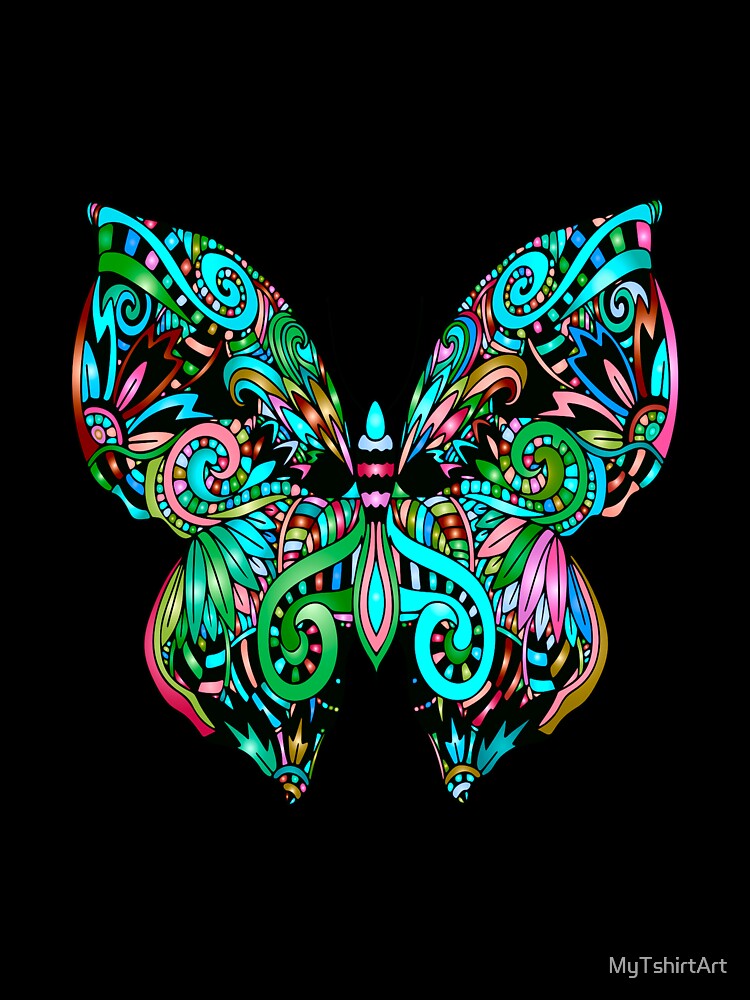 Butterfly Boho-Style by MyTshirtArt