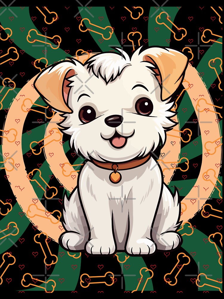 Retro Puppy Love – Cute Vintage Dog T-Shirt by LovelY PrintS