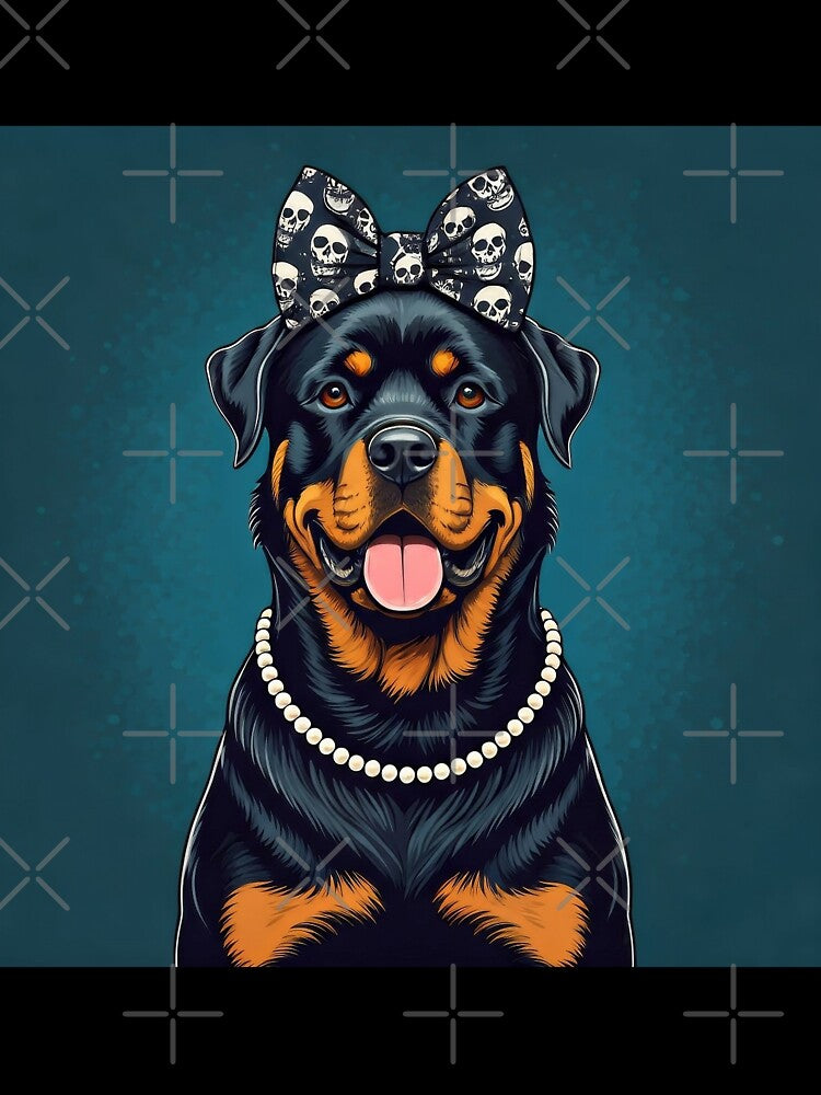 Happy Chic Rottweiler by Nocturne  Paws