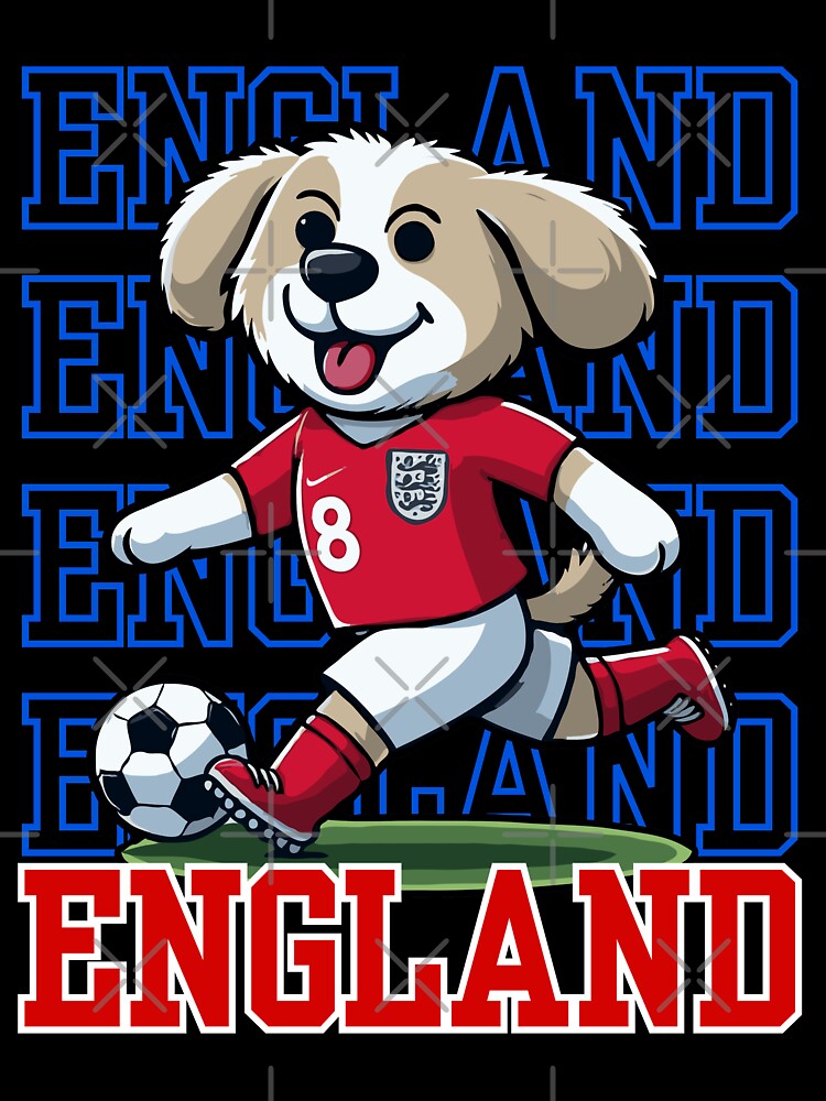 Dog Playing Football | England Edition by McThingummy