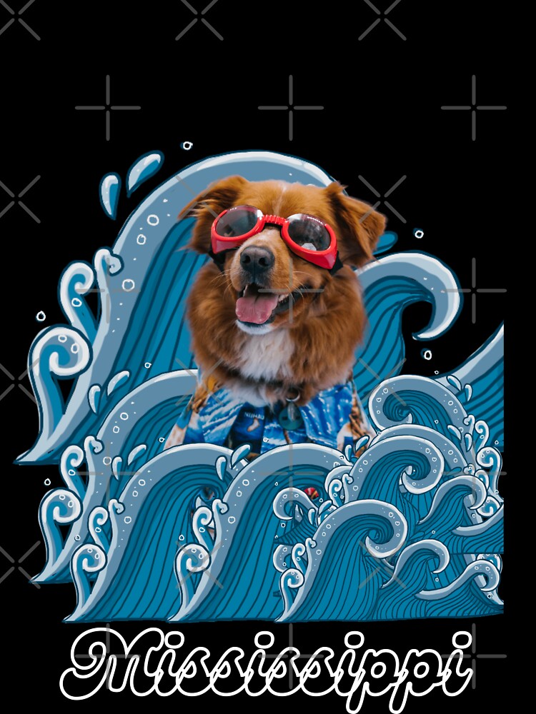 Mississippi River and puppy by Weather gifts