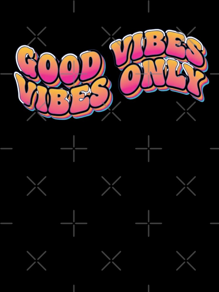 Good Vibes Only Retro Groovy Typography by anandsiva2703