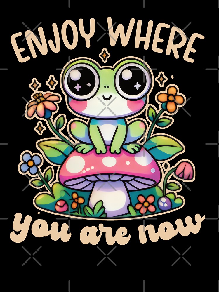 kawaii cottagecore frog by samah82