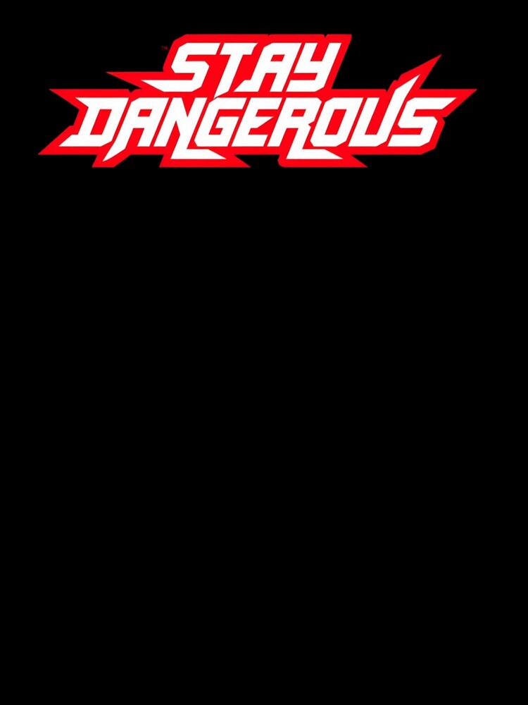 Stay Dangerous Bold Typography • Red & White Streetwear Graphic • High‑Impact Design by Bright Nest Studio