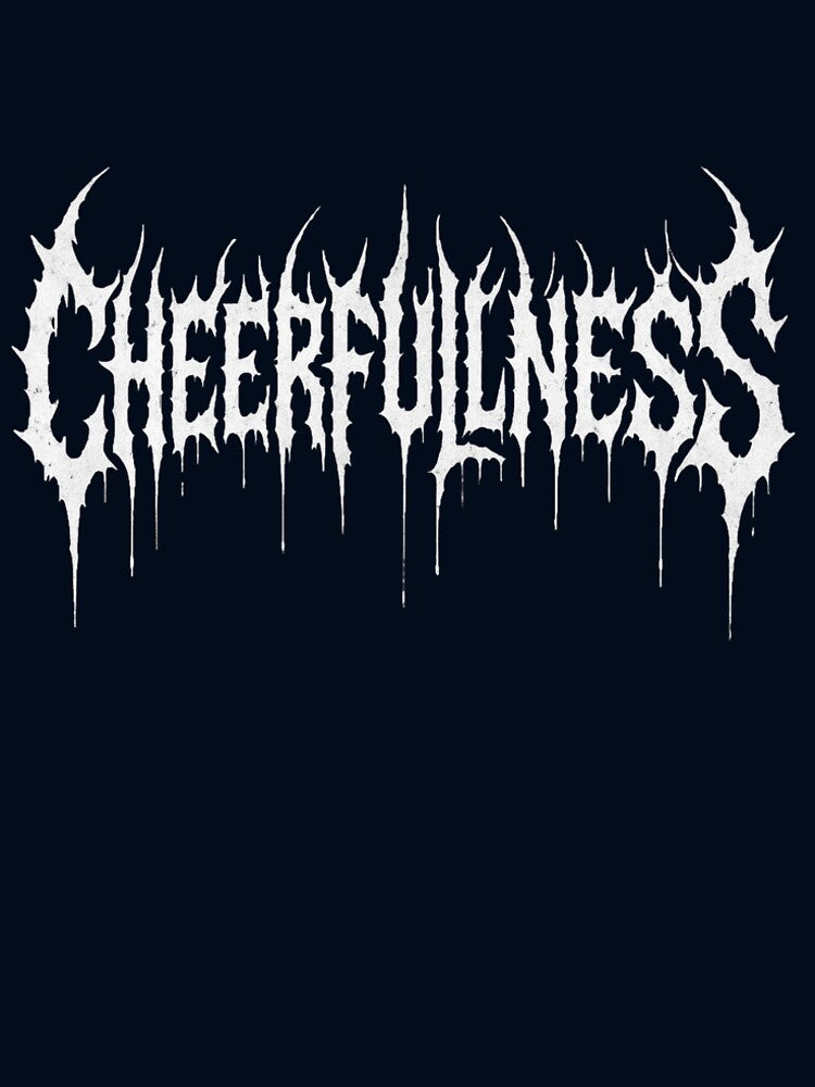 Cheerfulness - White Gothic Lettering by Unique-moments