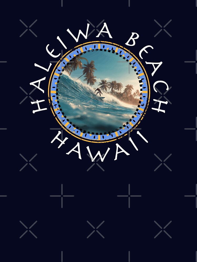 Haleiwa Beach – Hawaii (with White Lettering) by VelvetRoom