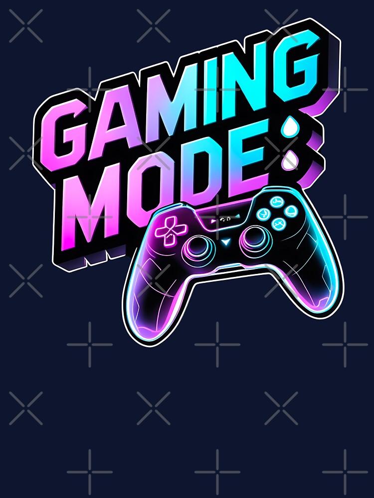 Gaming Mode On T-Shirt Design by BoutiqueMart