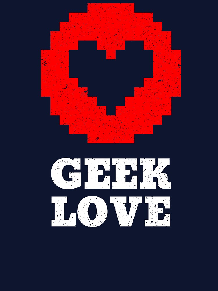 Valentine's Day funny, Geek Valentine, Geek Heart, Geek Love, Pixelated Heart, Gamer's Heart by FrescoGraphics2