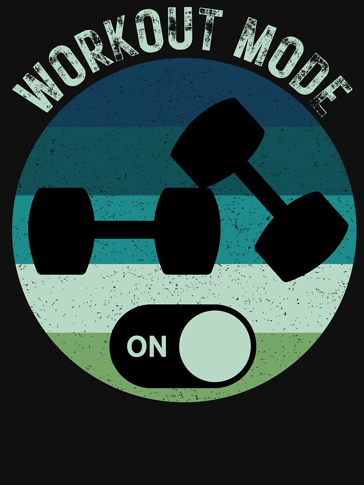 Retro Distressed Fun Fitness Workout Mode On by Linette Gerlach
