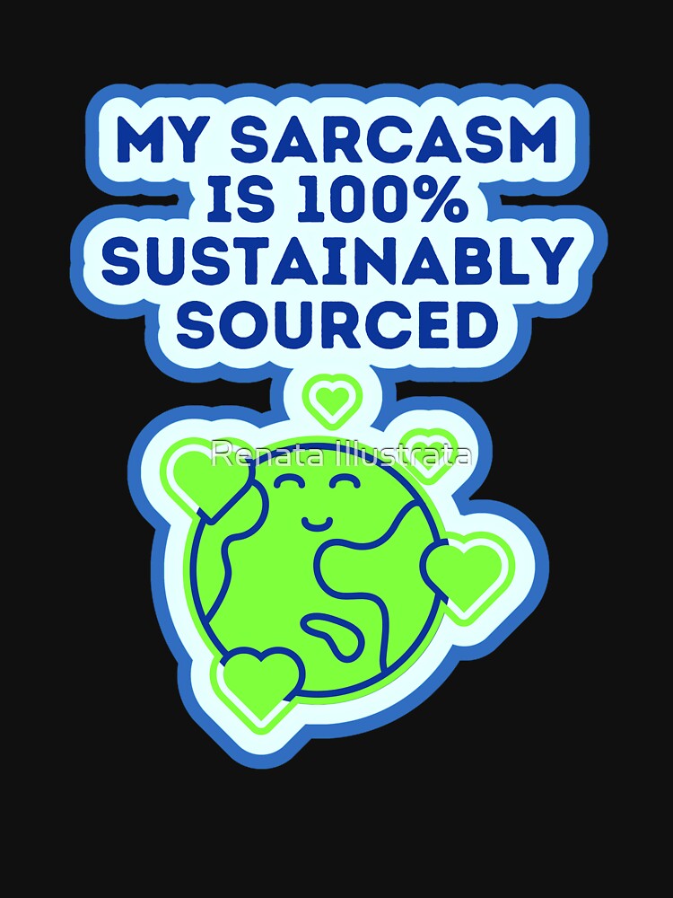 Sarcasm 70s Style Sarcastic Person by Renata Illustrata