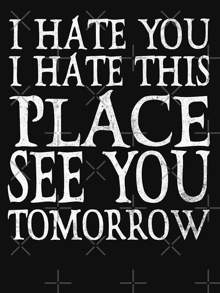 I Hate You I Hate This Fitness Gym Bodybuilding by Wildchagapicker