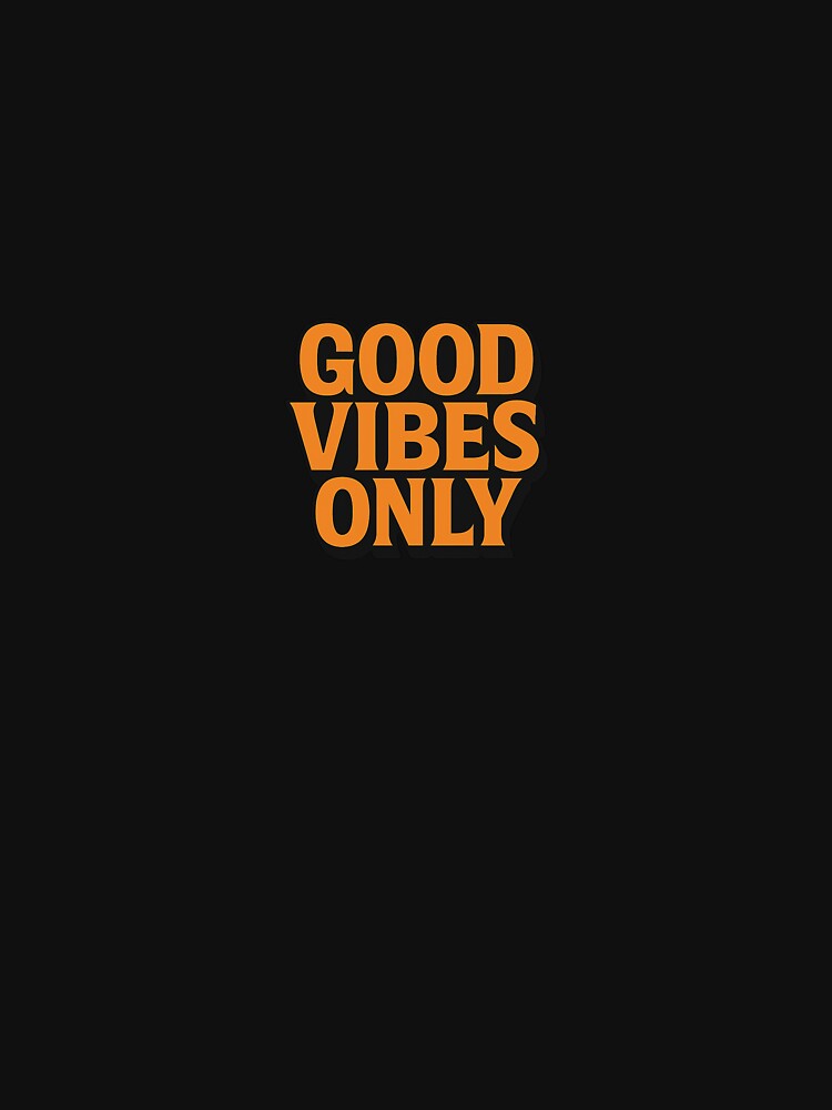 Good Vibes Only – Bold Minimal Typography Design by TypoVibeStudio